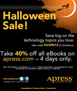 apress-halloween-40-sale